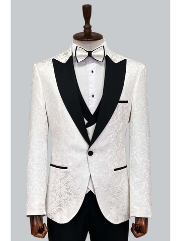 SUIT SARTORIA BEYAZ DAMATLIK 5498