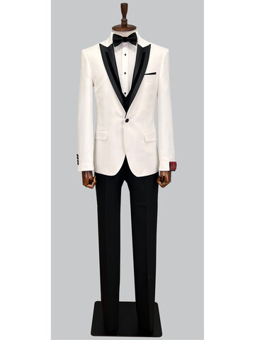 SUIT SARTORIA ÇIKMA YAKA BEYAZ DAMATLIK 5065