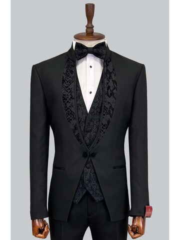 SUIT SARTORIA BLACK TUXEDO 5308
