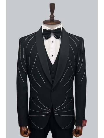 SUIT SARTORIA BLACK TUXEDO 5510
