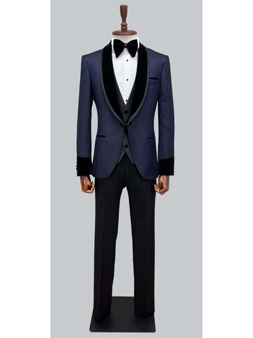 SUIT SARTORIA NAVY BLUE HIJAB SUIT 5499