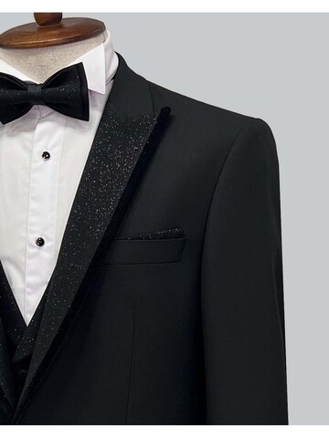 SUIT SARTORIA ÇIKMA YAKA SİYAH DAMATLIK 5063