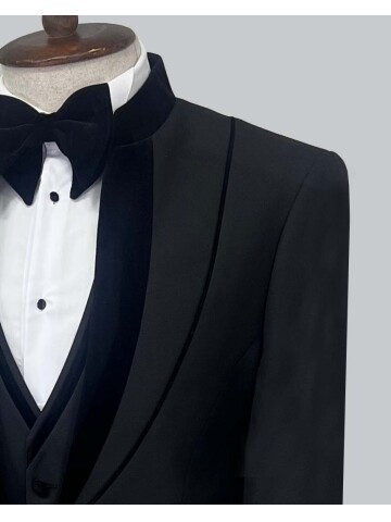 SUIT SARTORIA BLACK TUXEDO 5458