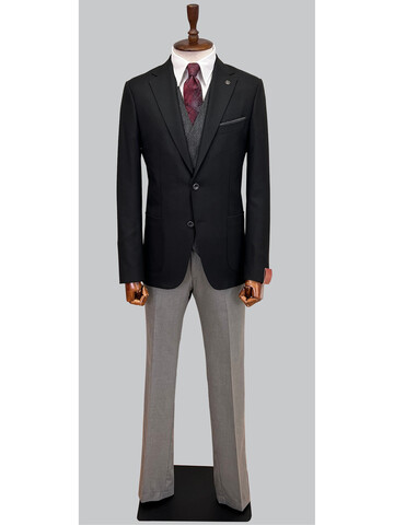 SUIT SARTORIA BLACK SUIT 2313