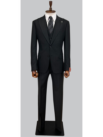 SUIT SARTORIA BLACK WOOL SUIT 2270