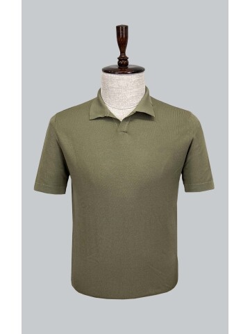 SUIT SARTORIA GREEN SHORT SLEEVE KNITWEAR T-SHIRT 9019