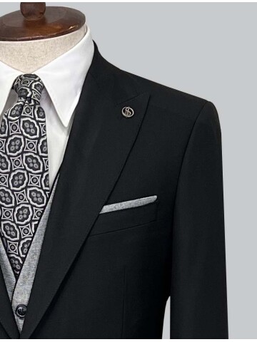 SUIT SARTORIA BLACK SUIT 2427