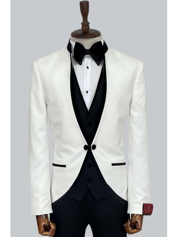 SUIT SARTORIA BEYAZ DAMATLIK 5574