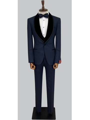 SUIT SARTORIA NAVY BLUE TUXEDO 5575