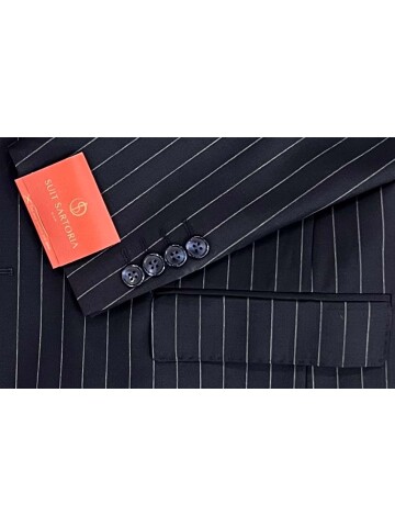 SUIT SARTORIA NAVY BLUE WOOL SUIT 2454
