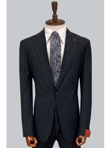 SUIT SARTORIA NAVY BLUE WOOL SUIT 2454