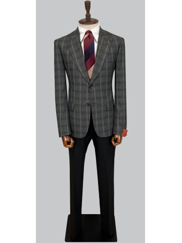 SUIT SARTORIA WOOL DARK GREY SUIT 2375