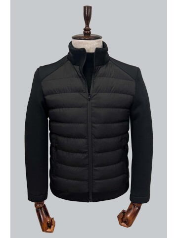 HAKİM YAKA SİYAH MONT 8084