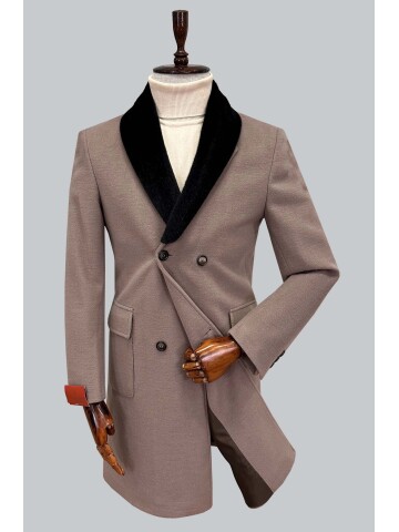 SUIT SARTORIA ÇIKARILABİLİR YAKA KAHVERENGİ KABAN 8082