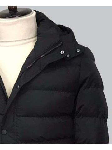SİYAH KAPİŞONLU MONT 8092