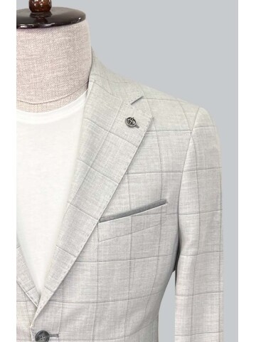 SUIT SARTORIA LIGHT GREY LINEN SUIT 2616