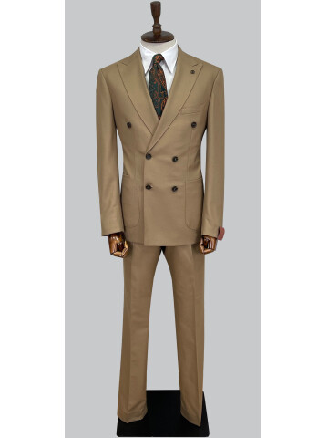 SUIT SARTORIA WOOL LIGHT BROWN SUIT 2447