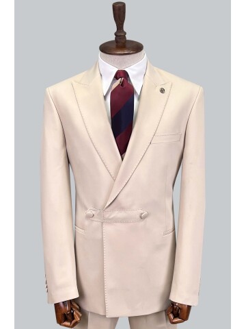 SUIT SARTORIA BEIGE DOUBLE BREASTED SUIT 2773