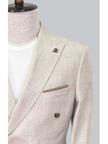 SUIT SARTORIA BEIGE LINEN SUIT 2617