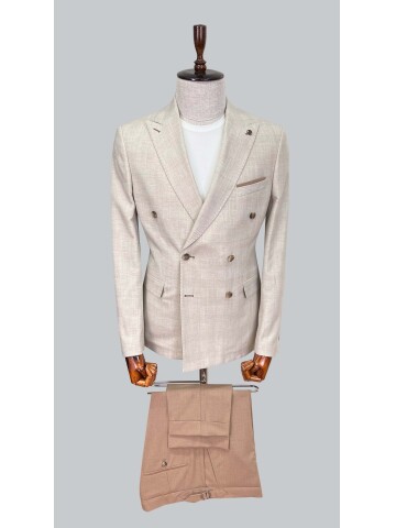 SUIT SARTORIA BEIGE LINEN SUIT 2617
