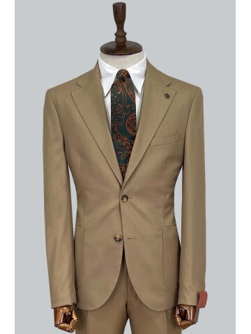 SUIT SARTORIA WOOL BEIGE SUIT 2448