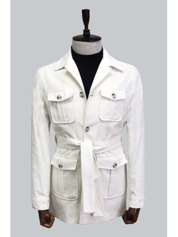 SUIT SARTORIA BEYAZ KADİFE KABAN 8126