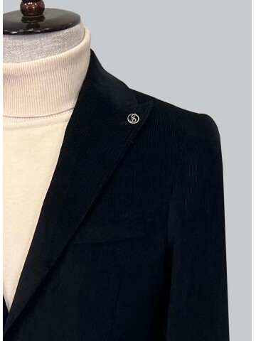 SUIT SARTORIA SİYAH KADİFE CEKET 4401
