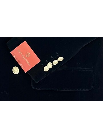 SUIT SARTORIA BLACK VELVET JACKET 4407