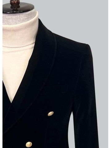 SUIT SARTORIA BLACK VELVET JACKET 4407
