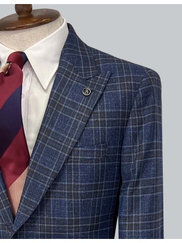 SUIT SARTORIA WOOL NAVY BLUE SUIT 2375