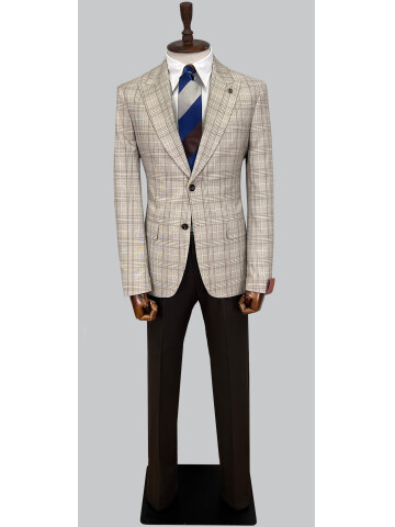 SUIT SARTORIA YÜN BEJ TAKIM ELBİSE 2375