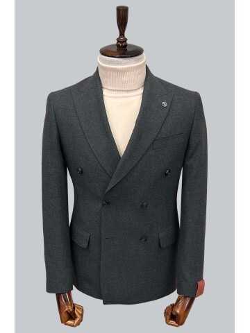 SUIT SARTORIA KRUVAZE KOYU GRİ CEKET 4533