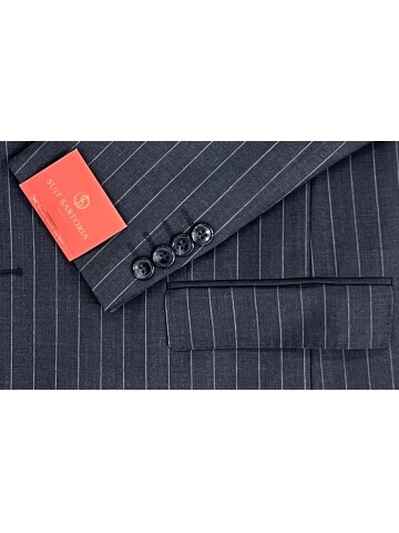 SUIT SARTORIA ANTHRACITE WOOL SUIT 2454