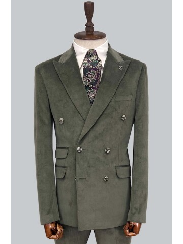 SUIT SARTORIA KHAKI DOUBLE BREASTED SUIT 2499
