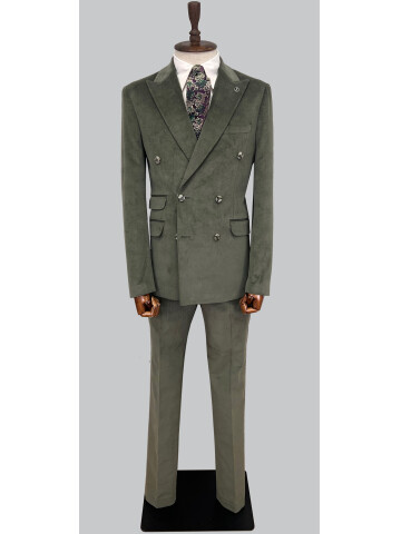 SUIT SARTORIA KHAKI DOUBLE BREASTED SUIT 2499