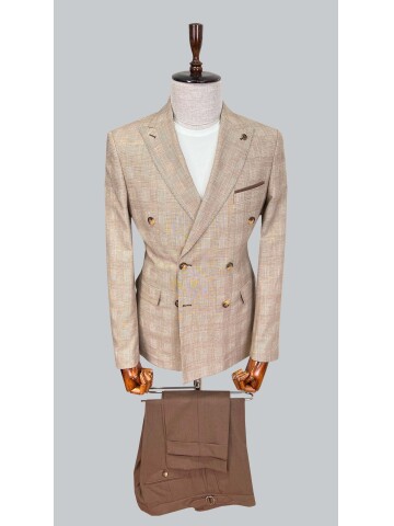 SUIT SARTORIA KAHVERENGİ KETEN TAKIM 2617