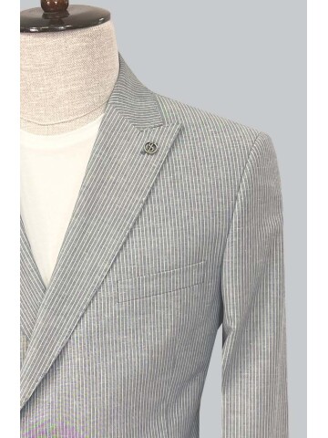 SUIT SARTORIA BLUE LINEN JACKET 4453