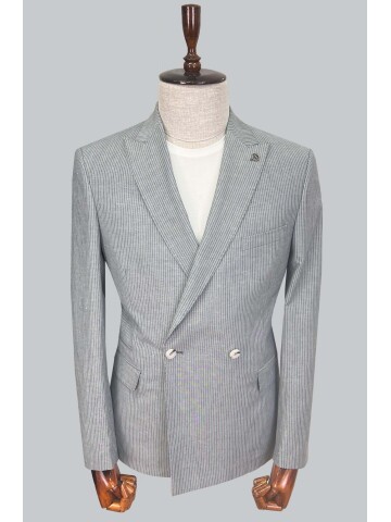 SUIT SARTORIA BLUE LINEN JACKET 4453
