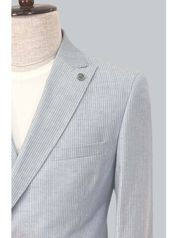 SUIT SARTORIA BLUE LINEN JACKET 4453