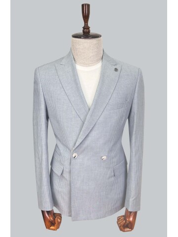 SUIT SARTORIA BLUE LINEN JACKET 4453