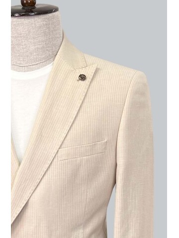 SUIT SARTORIA BEIGE LINEN JACKET 4453