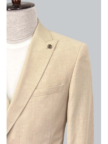 SUIT SARTORIA BEIGE LINEN JACKET 4453