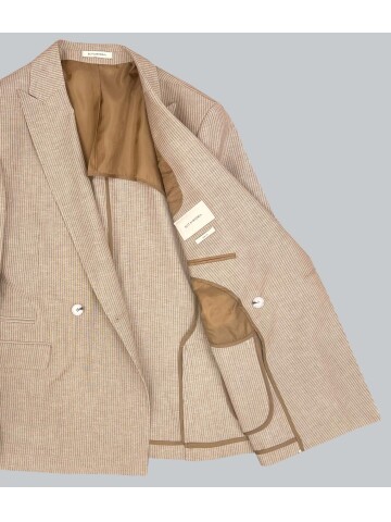 SUIT SARTORIA LIGHT BROWN LINEN JACKET 4453