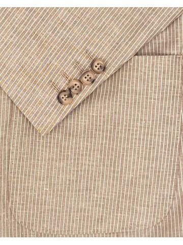 SUIT SARTORIA LIGHT BROWN LINEN JACKET 4455
