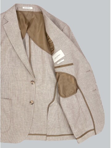 SUIT SARTORIA LIGHT BROWN LINEN JACKET 4455