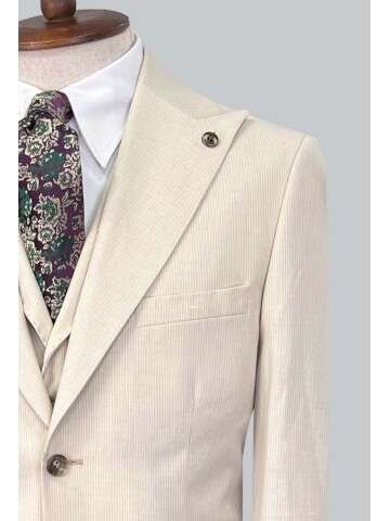 SUIT SARTORIA BEIGE LINEN SUIT 2675