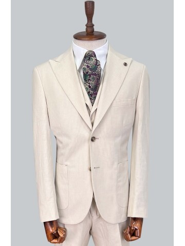 SUIT SARTORIA BEIGE LINEN SUIT 2675