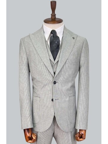 SUIT SARTORIA GREY LINEN SUIT 2675