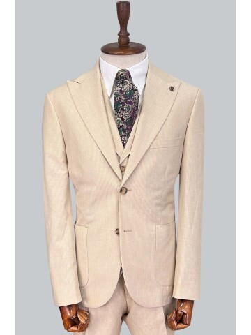 SUIT SARTORIA BEIGE LINEN SUIT 2675