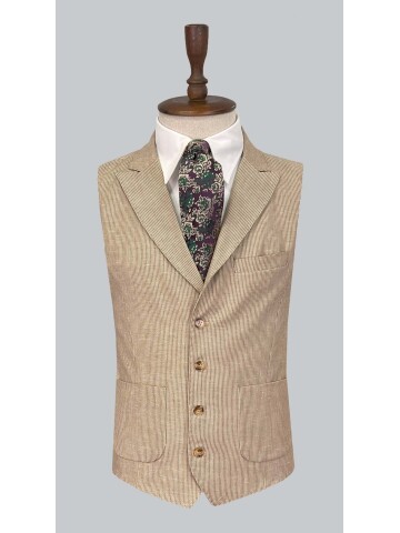 SUIT SARTORIA LIGHT BROWN LINEN SUIT 2675